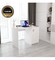 MATİLDA Çalışma masası  kapaklı modern tasarım (Beyaz)