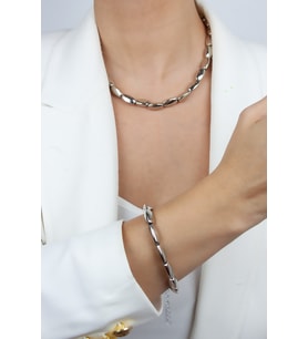 Metalize Kolye Bileklik Set