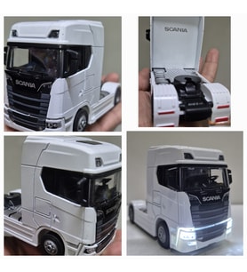 Scania Kafa Oyuncak Tır V8 R730 Taşıyıcı Scania Kupa S-770 Model Diecast 12 Cm Maket Koleksiyon