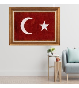Altın Varaklı Çerçeveli Paspartulu  Tablo sde334 (Gold)