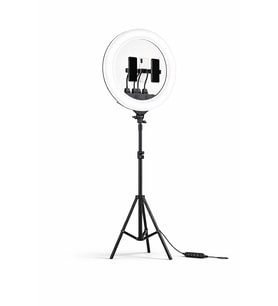 22 Inç Ring Light Mega Boy Döküm Ayaklı Kuaför Makyaj Işığı Youtube Canlı Yayın Led Halka Lüx