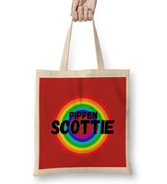 Scottie Pippen - Basketball gifts Vintage Retro Rainbow QuotesFor BOYS AND Dad Bez Çanta Uzun Saplı