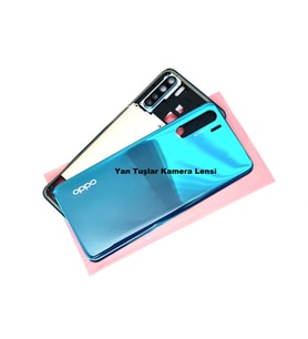 Oppo A91 kasa Arka Pil Batarya Kapağı MAVİ