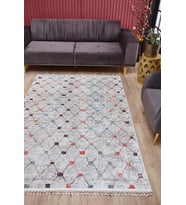 Dijital Kaymaz Yıkanabilir Gri Geometrik Salon Halısı Mutfak Halısı Koridor Halısı Yolluk HLN5007