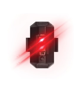 Space24 SPK01 Şarjlı 7 Renkli Led Flaşör Siyah