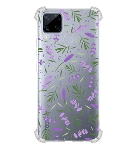 PrintiFy Oppo Realme C15 ile Uyumlu Water Color 3  Kamera Korumalı Şeffaf  Kılıf