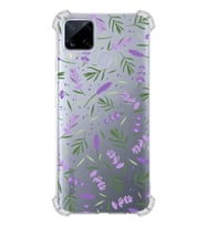 PrintiFy Oppo Realme C15 ile Uyumlu Water Color 3  Kamera Korumalı Şeffaf  Kılıf