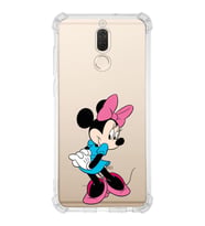 Huawei Mate 10 Lite  Köşe Korumalı Antişok Kapak Minnie Mouse Tasarımlı Şeffaf  Kılıf