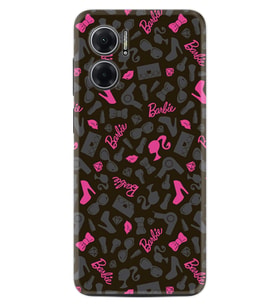 Xiaomi Redmi Note 11E Kılıf Resimli Desenli Baskılı Silikon Barbie and Shoes 1413