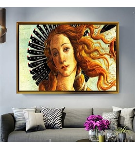 Altın Çerçeveli dekoratif tablo a873 (Gold)