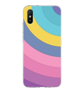Xiaomi Redmi 9A Uyumlu Kapak Renk Cümbüşü Tasarımlı Şeffaf Silikon Kılıf