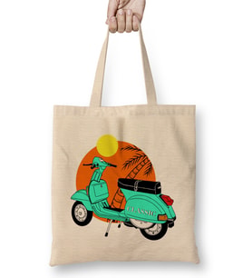 Classic Taste Vespa Bez Çanta Uzun Saplı