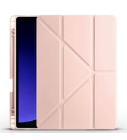 Galaxy Tab S10 Lite Tablet Kılıf Kalem Bölmeli Standlı Lüx Smart Cover (Rose)