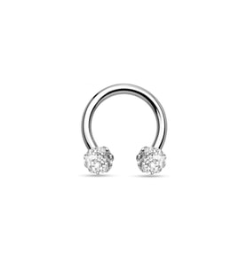 Gümüş Renk  Kıkırdak Dudak Burun Septum Tragus Minik Boy Çelik Piercing - 3176