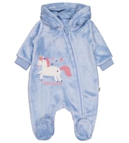 Civil Baby Mobil Kulaklı Unicorn Nakışlı 1-9 Ay Tulum - Mavi