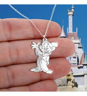 Gökdeniz 925 Disney Sevimli Karakterler Gümüş Unisex Hediyelik Kolye 