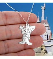 Gökdeniz 925 Disney Sevimli Karakterler Gümüş Unisex Hediyelik Kolye 