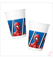 Spiderman Crime Fighter Plastik Bardak - 8 Adet (STD)