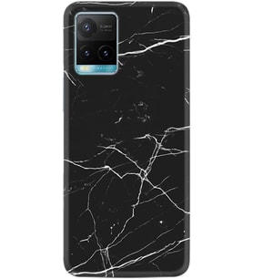 Vivo Y11S Y21S Y20 Y20S Y70 Kılıf Desemli Silikon Siyah Mermer 1299