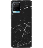 Vivo Y11S Y21S Y20 Y20S Y70 Kılıf Desemli Silikon Siyah Mermer 1299