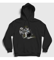 Presmono Unisex Kırmızı 10 Argentina Soccer Futbol Lionel Messi Kapüşonlu Sweatshirt 313752tt (Siyah)