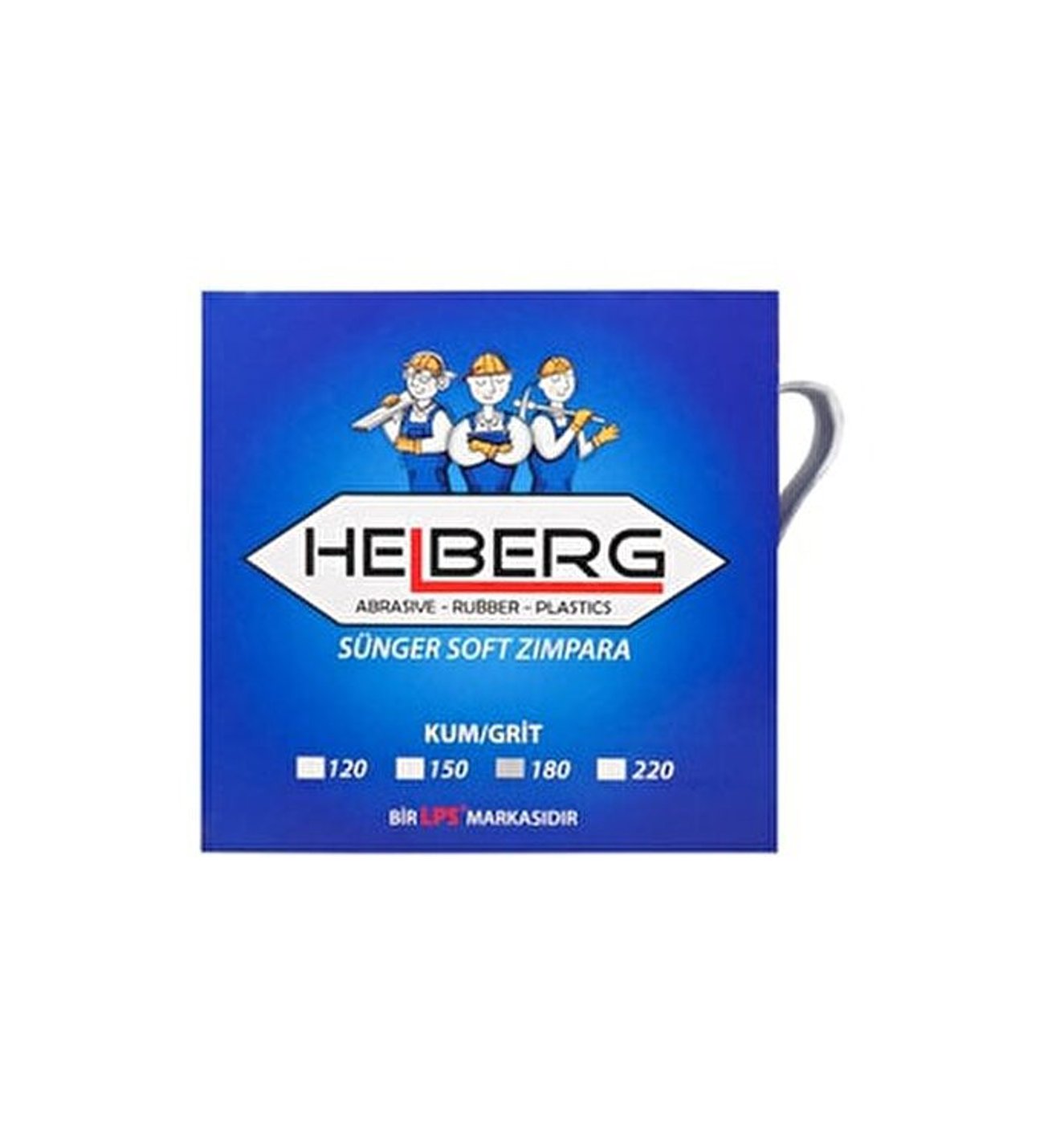 HELBERG SOFT RULO SÜNGER ZIMPARA SİYAH 180 KUM