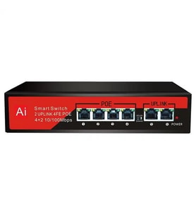 EZCOOL EZ-04PSE 4PORT 4FE+2FE MEGABİT POE SWİTCH 65W