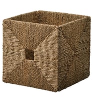 IKEA Sepet Kutu Düzenleyici 32x33x32 cm Hasır Sepet Knipsa