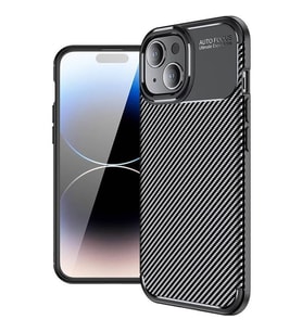 Coverzone iPhone 11 Pro ile Uyumlu Silikon K?l?f TPU Negro Silikon Ultra Slim Fit K?l?f ?le Uyumlu Karbon Delux K?l?f