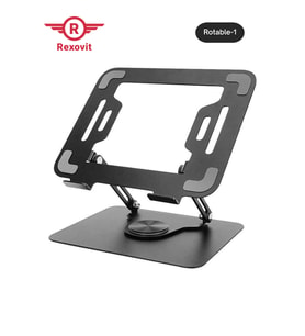 360° Dönebilen Ayarlanabilir Metal Laptop Standı, Rahat Kullanım İçin