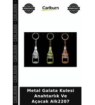 Özel Üretim Hediyelik Hatıra İstanbul Temalı Metal Galata Kulesi Anahtarlık Ve Açacak Alk2207