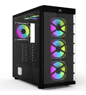 POWERBOOST PB-GR222BB 7-RGB FANLI GAMING MID-TOWER PC KASASI