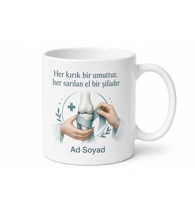 Ortopedi Cerrahına Hediye Kemik Eklem Sağlığı Kırıkları Saran Eller Kupa Bardak