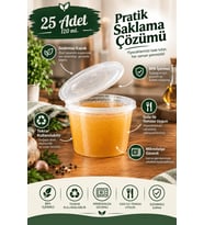 25 Adet 120 ML Sızdırmaz Mini Saklama Kabı Sosluk Buzluk Kabı MIT1368