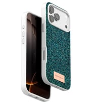 Iphone 17 Bright Simli Kapak - Koyu Yeşil