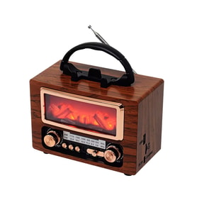 Everton RT-732 Klasik Şömine Görünümlü , Nostalji Bluetooth/USB/Sd/ Radyo Mp3 Player Müzik Kutusu