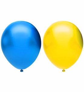 Sarı Mavi Balon 25 Adet ( Balonlar Sönüktür)