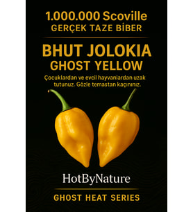 BHUT JOLOKIA GHOST YELLOW PEPPER / 800.000 Scoville - Gerçek Taze Acı Biber