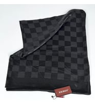 Kroren Krep Jakarlı Dama Desen Şal - 70 x 190 - 7379