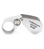 Kontrol, Için Özel Kutulu Metal Işıklı Lup 30x21