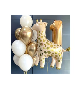 ZÜRAFALI 1 YAŞ BALON SETİ