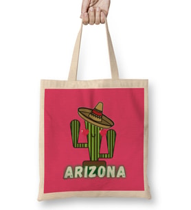 Funny Arizona Gift Bez Çanta Uzun Saplı
