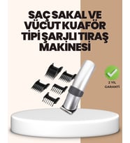 Tıraş Makinesi Temizlik ve Yağlama Setiyle Birlikte