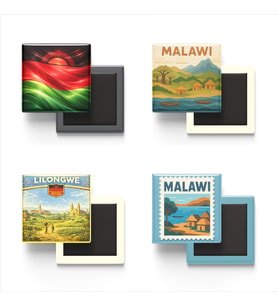 Buzdolap Magnetleri - Malavi Lilongwe - Malawi - 4'lü Set Magneti