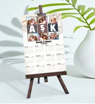 BK Gift Kişiye Özel 15x21 cm Fotoğraflı Aşk Temalı Şövaleli 2024 Takvim-1