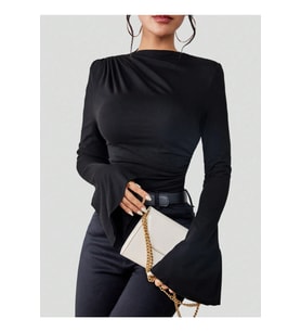 Kadın Volan Kollu t-shirt / bluz