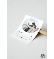Kişiye Özel Daire Fotoğraflı Müzik Posteri, Çerçevesiz Yüksek Kalite Duvar Afişi