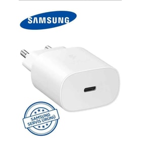 Samsung 25wsarj adaptör Galaxy S23, S20, S21 FE, S21 Ultra 5G, S22, S8, Note 20, A52S, A53, A72, M43, M53, Z Fold3, Fold4, Flip 3, Flip 4, Süper Hızlı Şarj Güç Kaynağı Tip C ( TÜRKİYE GARANTİLİ)