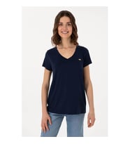 U.S. Polo Assn. Cıyosel-Iy26 Lacivert Kadın T-Shirt PU-8789
