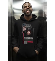 Itachi Uchiha Naruto Baskılı Unisex Oversize Anime Karakter Hoodie